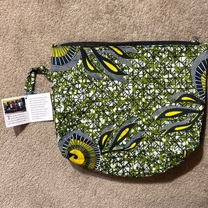 African Print Zip Bag